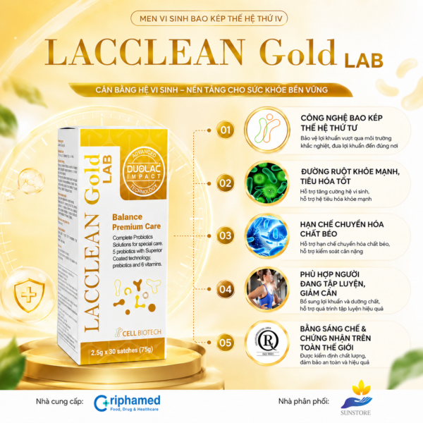 Men Vi Sinh LaccleanGold Lab