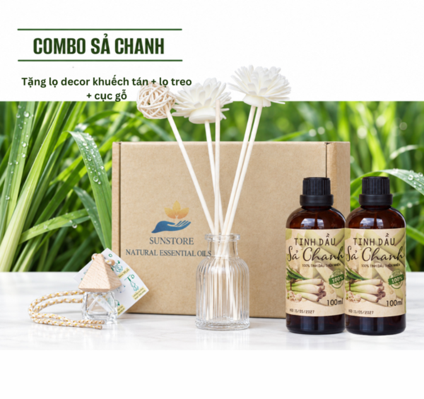 combo tinh dau sa chanh sunstore