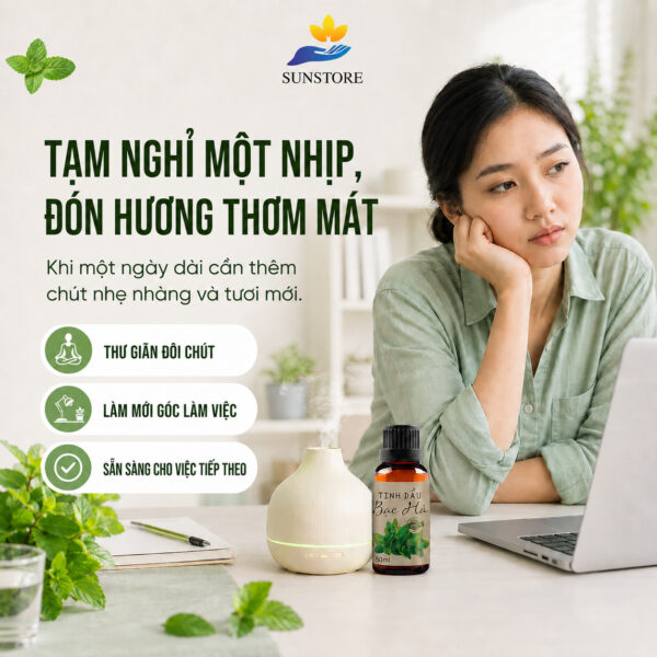 Tinh Dầu Bạc Hà Thiên Nhiên