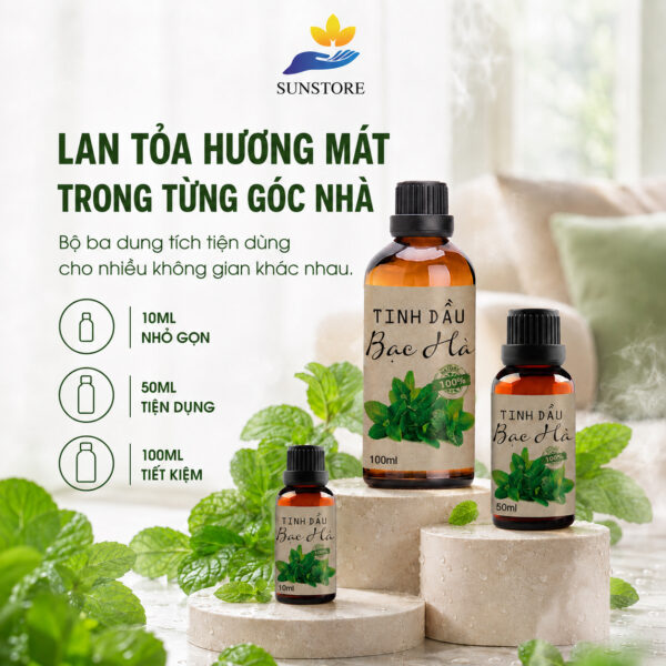 Tinh Dầu Bạc Hà Thiên Nhiên