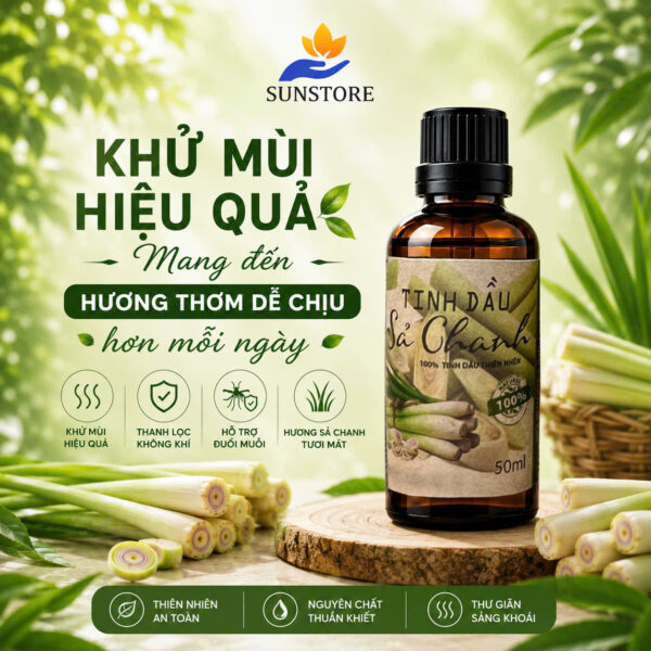 Tinh Dầu Sả Chanh Thiên Nhiên